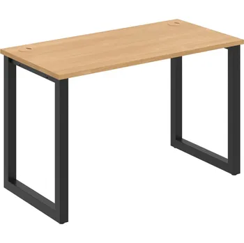 Psací stůl UE O 1200 – Stůl pracovní délky 120 cm, hl. 60 cm - Dub , Černý kov
