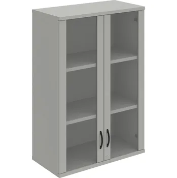 Policová skříň SZ 3 80 04 H – Skříň policová dvéřová 115,2 × 80 cm - Šedá , Šedá , UCO – černá