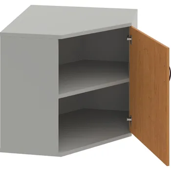 Policová skříň SRV 2 01 P – Skříň vnitřní roh pravá 76,8 cm - Olše , Šedá , UCO – černá