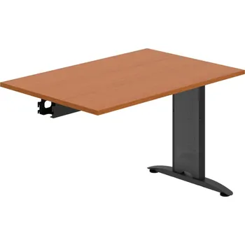 Jednací stůl FJ 1200 R – Stůl jednací řetězící rovný 120 cm - Třešeň , Černý kov