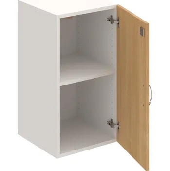Policová skříň DZ 2 40 01 – Skříň policová dvéřová 74 × 40 cm - Dub , Bílá , USN – Hobis