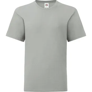 Dámské tričko Grey children's t-shirt in combed cotton Fruit of the Loom Fruit of the Loom šedá 2450364