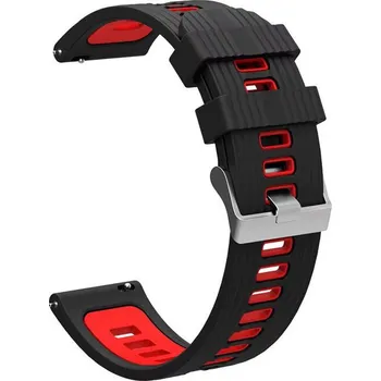 Řemínek na hodinky Silikonový řemínek Ricardo 20mm (pro Garmin Venu, Venu Sq, Venu Sq 2, Venu 2 plus aj.), černý V3, Quick Release