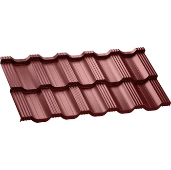 plechová krytina Regamet DVOUMODULOVÁ PETRA - MATNÁ SP35 Barva: RAL 8019 / šedohnědá