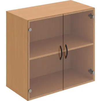 Policová skříň D 2 80 02 – Skříň policová dvéřová 74 × 80 cm - Čiré , Buk , UCO – černá