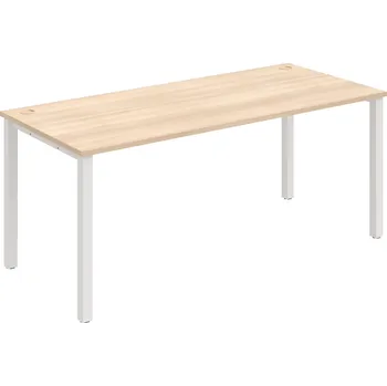 Psací stůl US 1800 – Stůl pracovní rovný 180 cm - Akát , Bílý kov