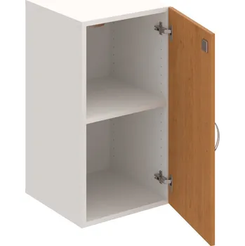 Policová skříň DZ 2 40 01 – Skříň policová dvéřová 74 × 40 cm - Olše , Bílá , USN – Hobis