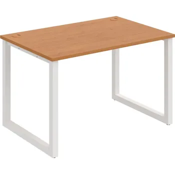 Psací stůl US O 1200 – Stůl pracovní délky 120 cm - Olše , Bílý kov