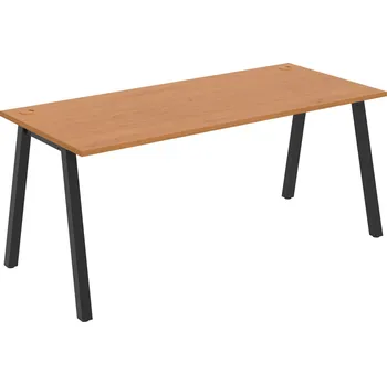 Psací stůl US A 1800 – Stůl pracovní délky 180 cm - Olše , Černý kov