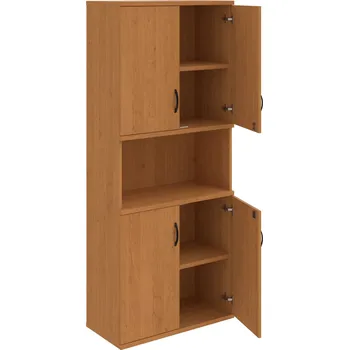 Policová skříň SZ 5 80 05 – Skříň policová dvéřová 192 × 80 cm - Olše , Olše , UCO – černá