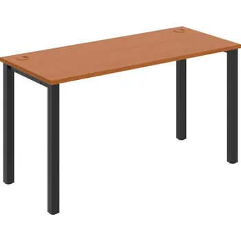 Psací stůl UE 1400 – Stůl pracovní délky 140 cm, hl. 60 cm - Třešeň , Černý kov
