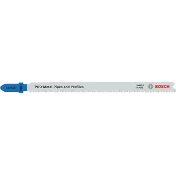 Pilový plátek BOSCH Pilový plátek pro přímočaré pily PRO Metal Pipes and Profiles T321BF, 132 mm, 25 ks 2608655127 free_store_pickup