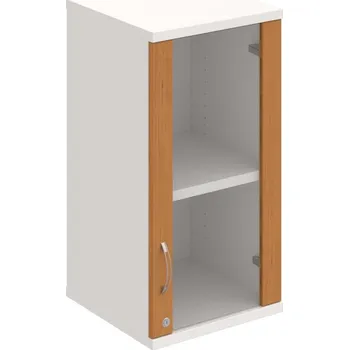 Policová skříň SZ 2 40 02 P H – Skříň policová dvéřová 76,8 × 40 cm - Olše , Bílá , USN – Hobis