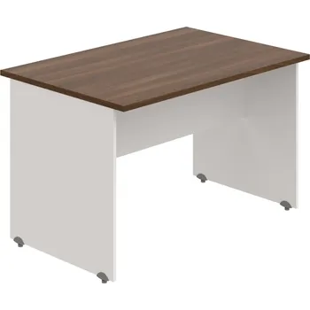 Psací stůl GJ 1200 – Stůl jednací rovný 120 cm - Ořech , Bílá