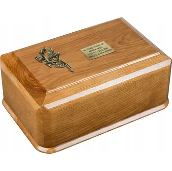 Smuteční dekorace Dřevěná pohřební urna Urna na lidský popel Personalizovaná urna