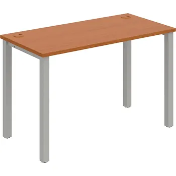 Psací stůl UE 1200 – Stůl pracovní délky 120 cm, hl. 60 cm - Třešeň , Šedý kov