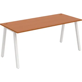 Psací stůl US A 1800 – Stůl pracovní délky 180 cm - Třešeň , Bílý kov