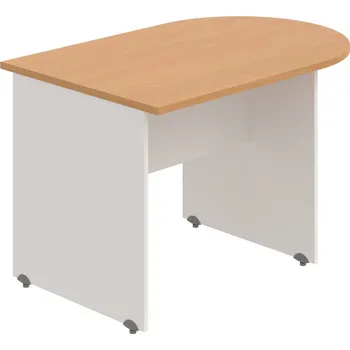 Jednací stůl GP 1200 1 – Stůl jednací oblouk 120 cm - Buk , Bílá