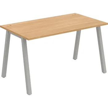Psací stůl US A 1400 – Stůl pracovní délky 140 cm - Dub , Šedý kov