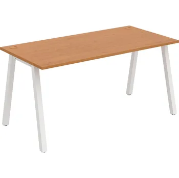 Psací stůl US A 1600 – Stůl pracovní délky 160 cm - Olše , Bílý kov