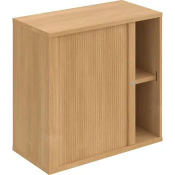 Policová skříň SZ 2 80 03 L – Skříň policová roletová levá 76.8 × 80 cm - Dub , Dub