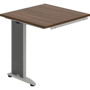 Psací stůl CP 801 – Stůl spojovací 80 cm - Ořech , Šedý kov