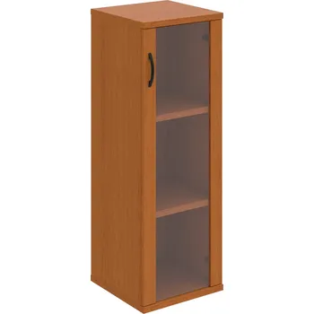 Policová skříň S 3 40 02 P – Skříň policová dvéřová 115,2 × 40 cm - Třešeň , Třešeň , UCO – černá