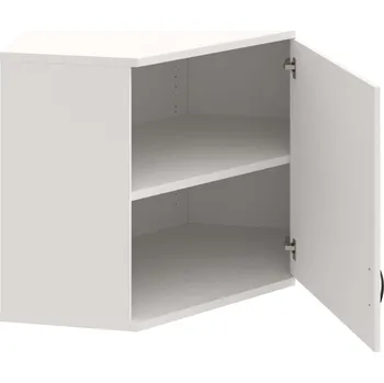 Policová skříň SRV 2 01 P H – Skříň vnitřní roh pravá 76,8 cm - Bílá , Bílá , UCO – černá