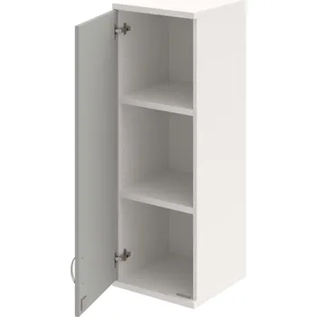 Policová skříň SZ 3 40 01 L H – Skříň policová dvéřová 115,2 × 40 cm - Šedá , Bílá , USN – Hobis