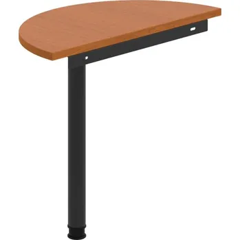 Psací stůl GP 80 – Stůl zakončovací oblouk 80 cm - Třešeň , Černý kov