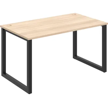 Psací stůl US O 1400 – Stůl pracovní délky 140 cm - Akát , Černý kov