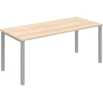 Psací stůl UJ 1800 – Stůl jednací rovný 180 cm - Akát , Šedý kov