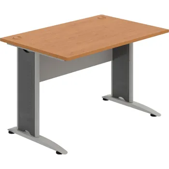 Psací stůl CS 1200 – Stůl pracovní rovný 120 cm - Olše , Šedá , Šedý kov