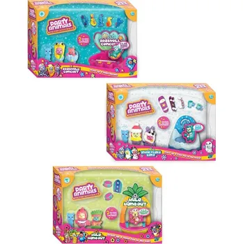 Dětské zboží EP line EP Line Party Animals herní set medvídci s oblečky a doplňky 3 druhy