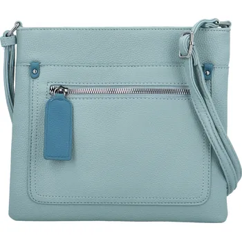 Kabelka Stylová dámská koženková crossbody kabelka Walida, světle modrá