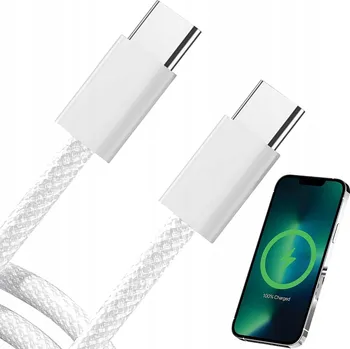 Datový kabel Kabel Lemon Mobile USB - USB typ C 1 m bílý