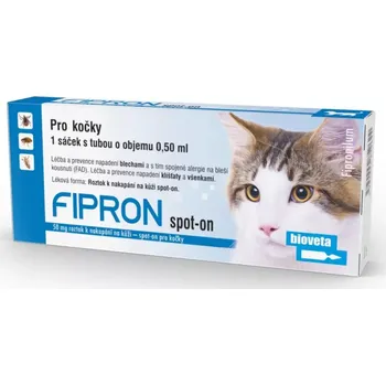 Antiparazitikum pro kočku Fipron 50mg Spot-On Cat sol 1x0,5ml