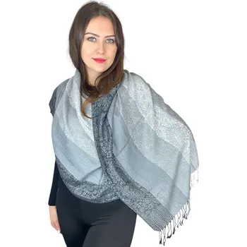 Šála Šál Pašmína - Amoria - tmavě šedý