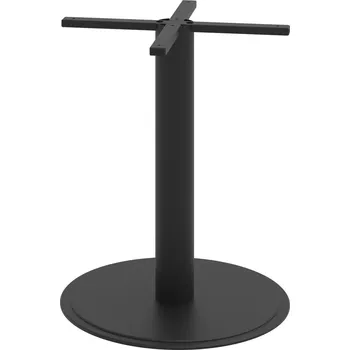 CNK 730 600 – Noha centrální kruh 60 cm, v. 73 cm - Černý kov