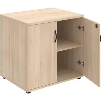 SPZ 80 60 N – Skříňka ke stolu, zavřená, š. 80 cm, léta napříč - Akát , Akát , UCO – černá