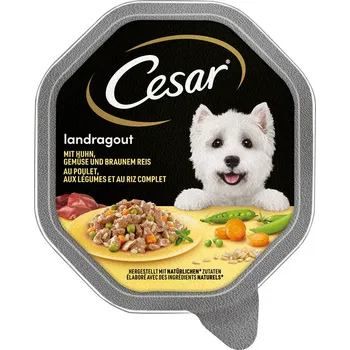 Krmivo pro psa 14x150g Megapack Cesar mistička - venkovské ragú s kuřecím, zeleninou a hnědou rýží