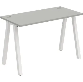 Psací stůl UE A 1200 – Stůl pracovní délky 120 cm, hl. 60 cm - Šedá , Bílý kov