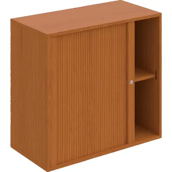 Policová skříň DZ 2 80 03 L – Skříň polic rolet levá 74 × 80 cm - Třešeň , Třešeň