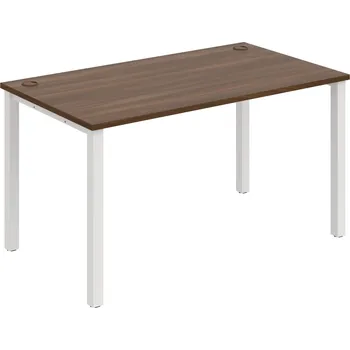 Psací stůl US 1400 – Stůl pracovní rovný 140 cm - Ořech , Bílý kov