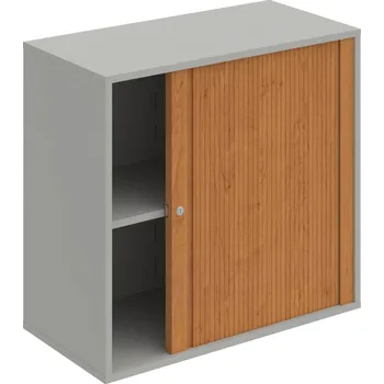 Policová skříň DZ 2 80 03 P – Skříň polic rolet pravá 74 × 80 cm - Šedá , Olše