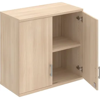 Policová skříň SZ 2 80 01 H – Skříň policová dvéřová 76,8 × 80 cm - Akát , Akát , USH – hranatá