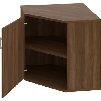 Policová skříň SRV 2 01 L – Skříň vnitřní roh levá 76,8 cm - Ořech , Ořech , USH – hranatá