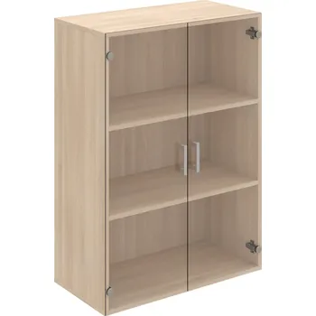 Policová skříň D 3 80 04 – Skříň policová dvéřová 111 × 80 cm - Čiré , Akát , USH – hranatá