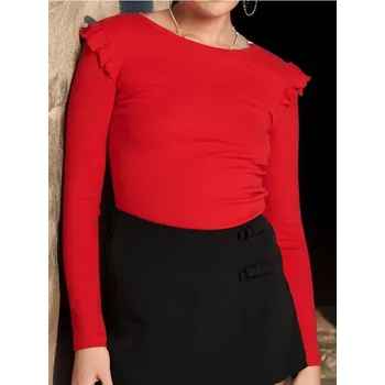 Dámská halenka Sinsay - Halenka s dlouhými rukávy - červená - 197AI-33X - 197AI-33X-M