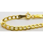 Klenoty Budín Mohutný pánský zlatý náramek PANCER 585/2,03gr 21cm HK7091 (Klenoty Budín Mohutný pánský zlatý náramek PANCER 585/2,03gr 21cm HK7091)